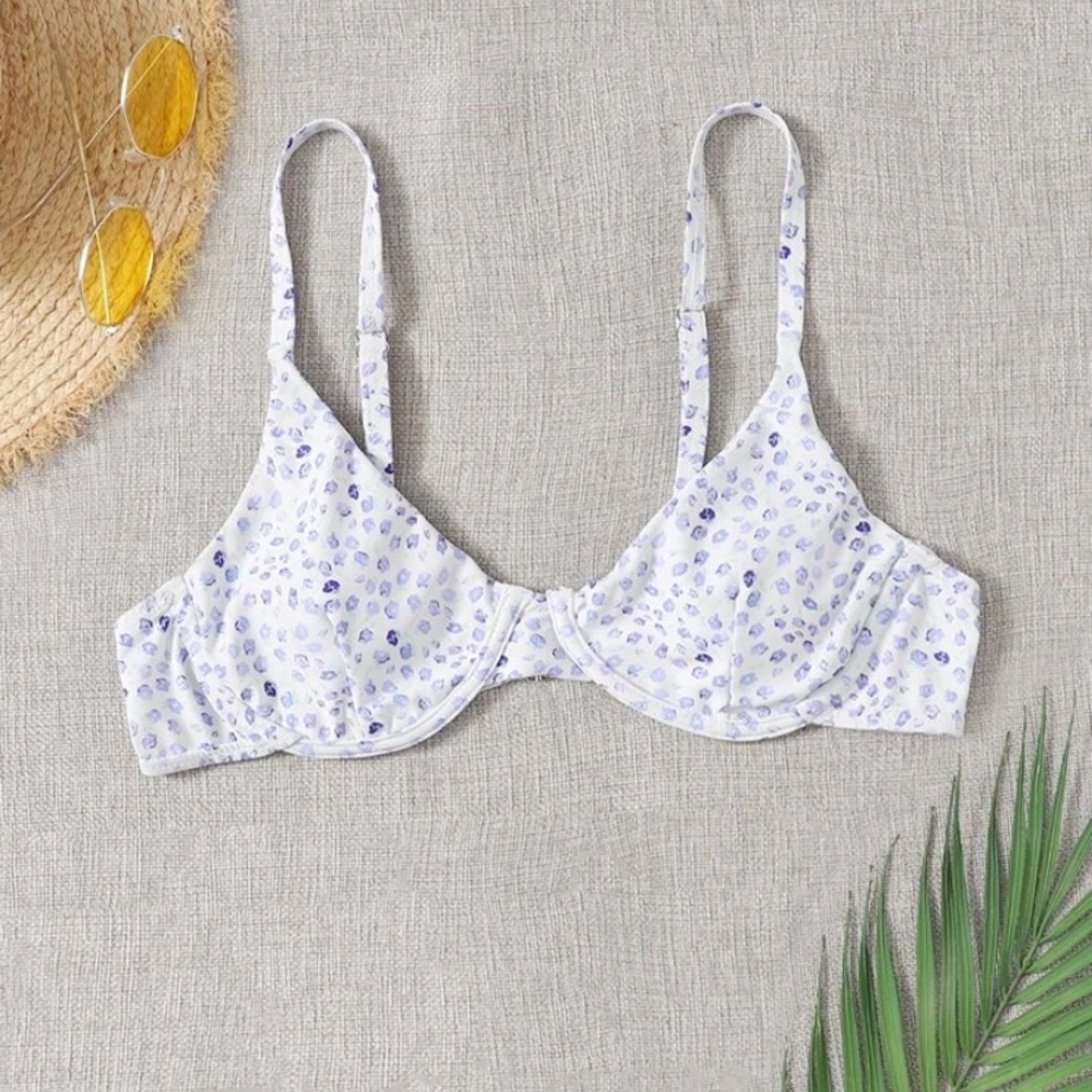 Patterned Underwire Bikini Top - Picture 4 of 6